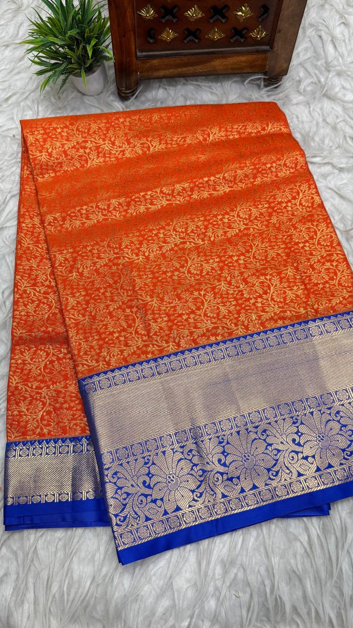 Double Ratium Dharmavaram Pattu Saree