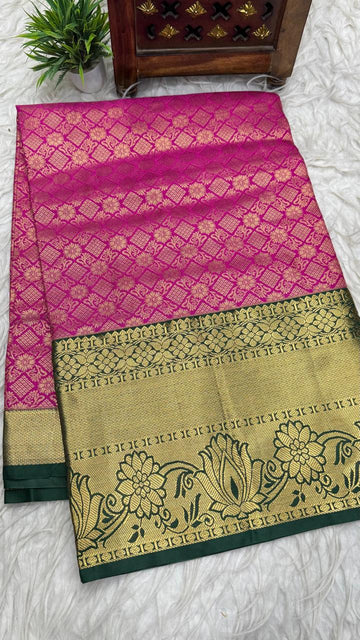 Double Ratium Dharmavaram Pattu Saree