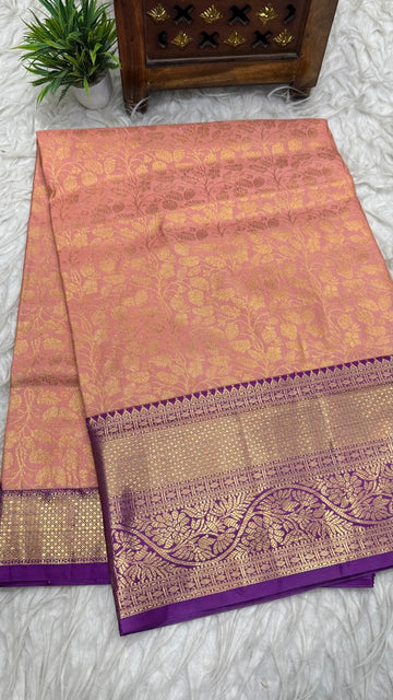 Double Ratium Dharmavaram Pattu Saree