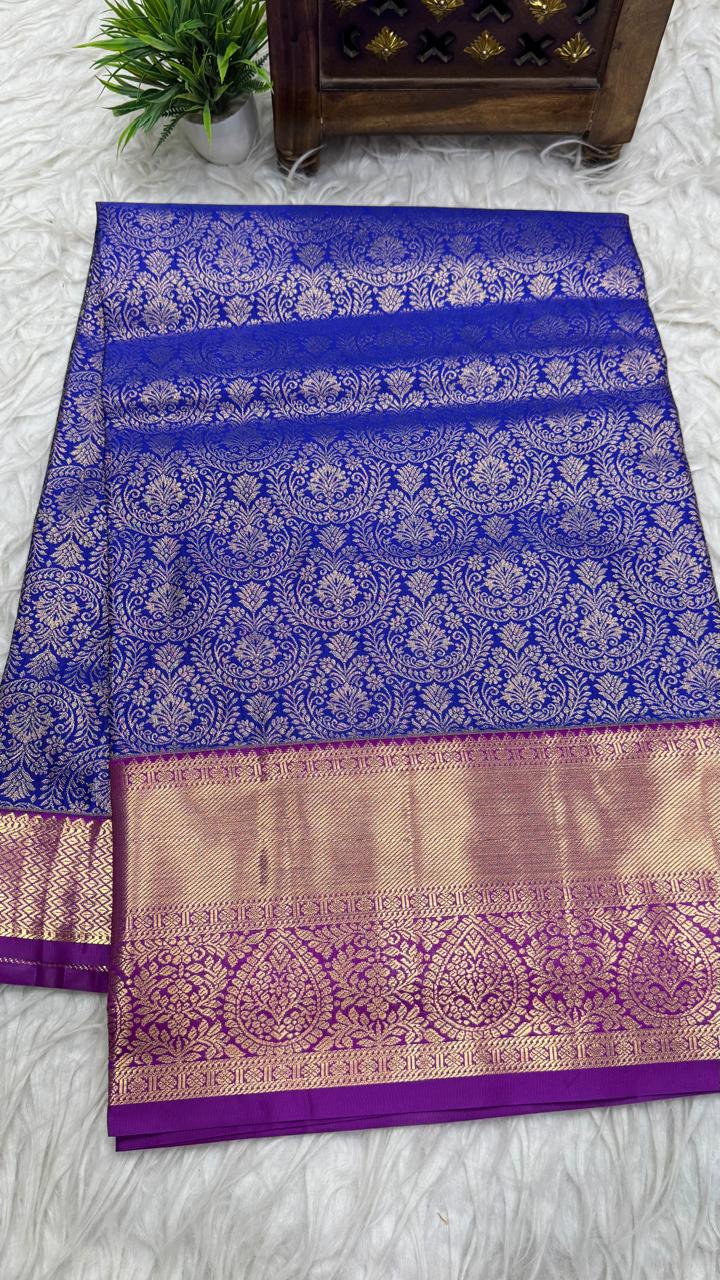 Double Ratium Dharmavaram Pattu Saree