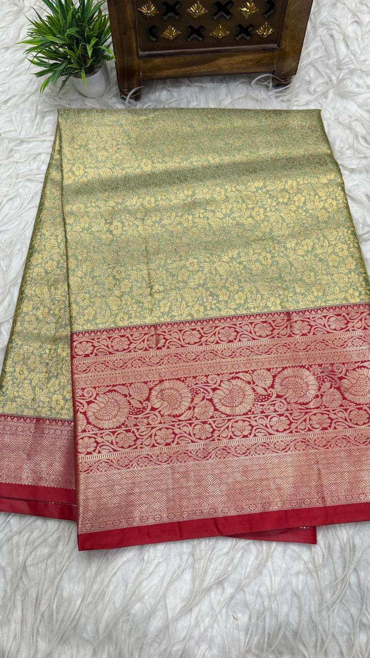 Double Ratium Dharmavaram Pattu Saree