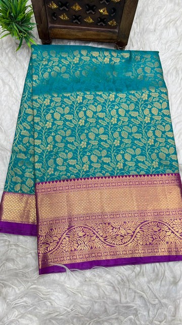 Double Ratium Dharmavaram Pattu Saree