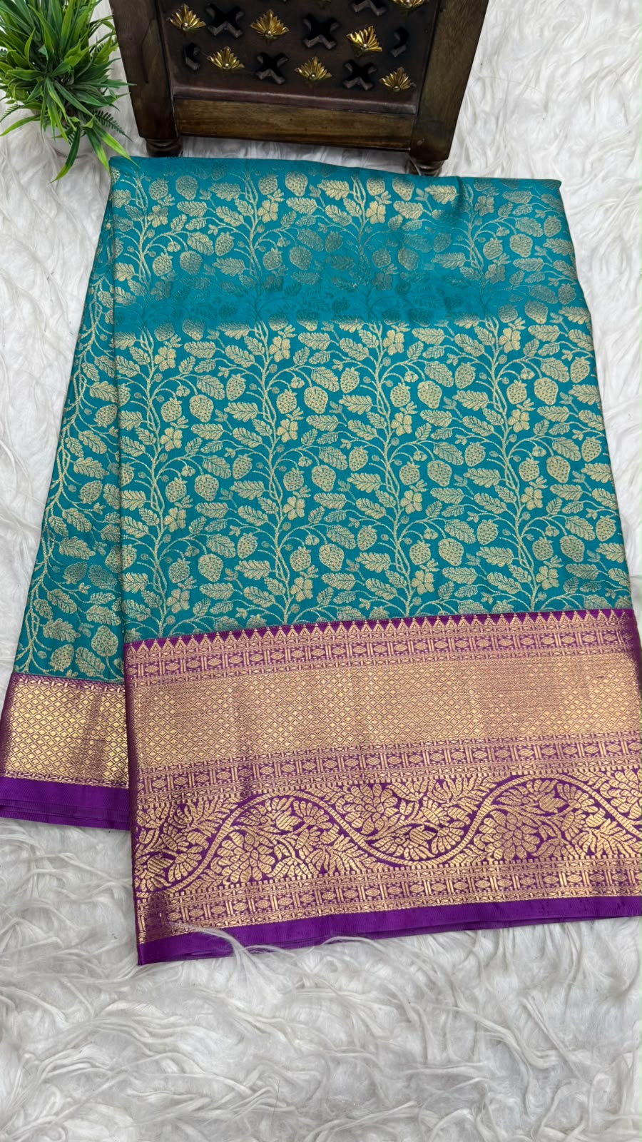 Double Ratium Dharmavaram Pattu Saree