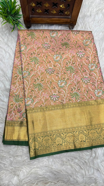 Double Ratium Dharmavaram Pattu Saree