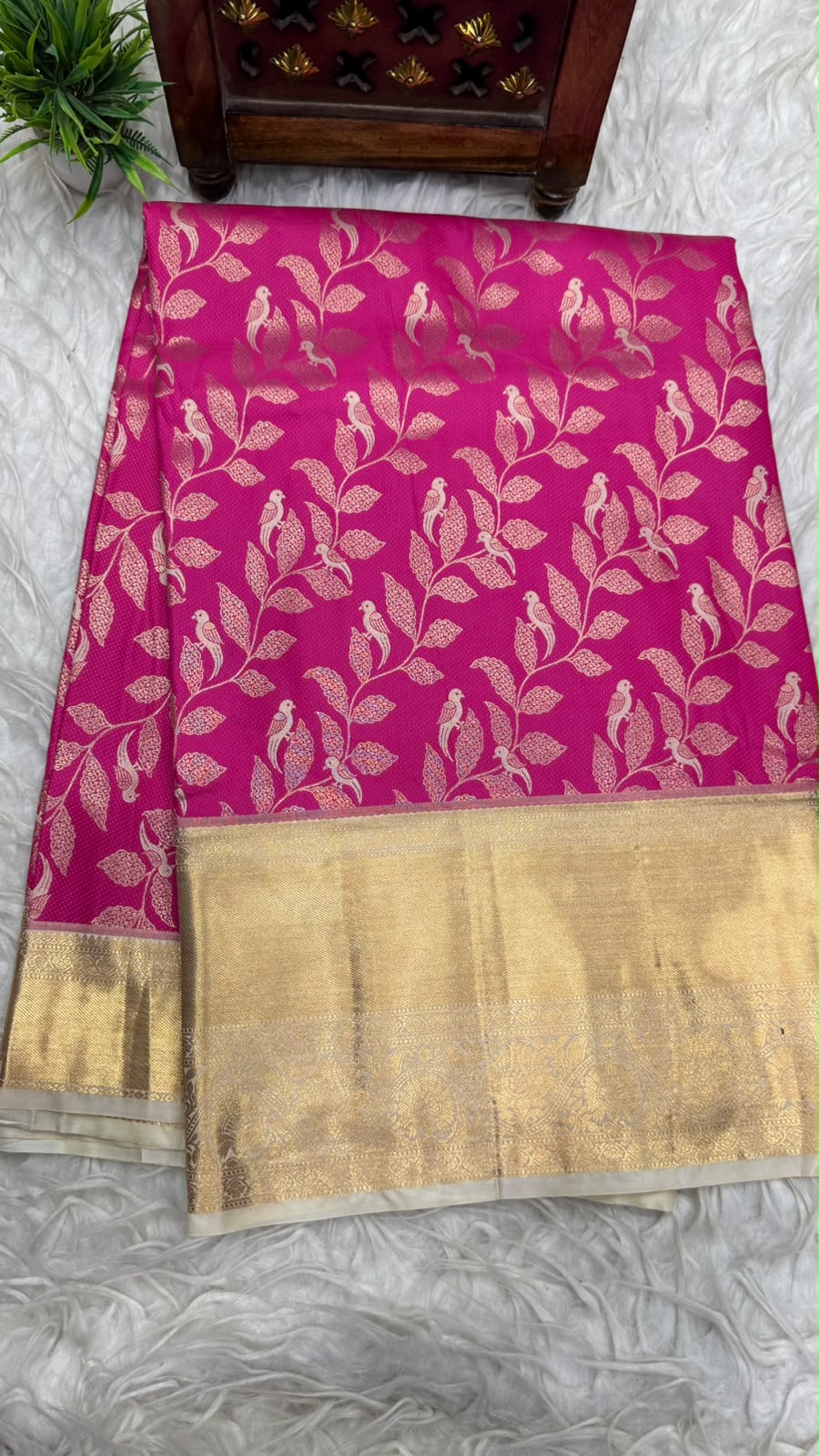 Double Ratium Dharmavaram Pattu Saree