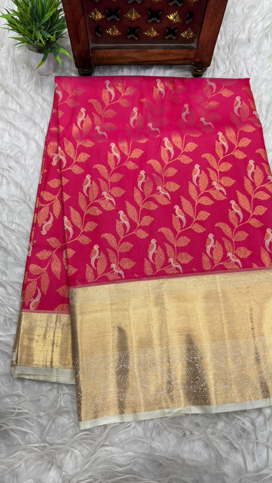 Double Ratium Dharmavaram Pattu Saree