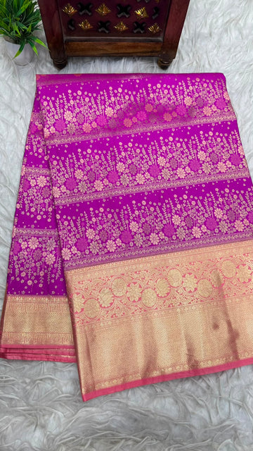 Double Ratium Dharmavaram Pattu Saree