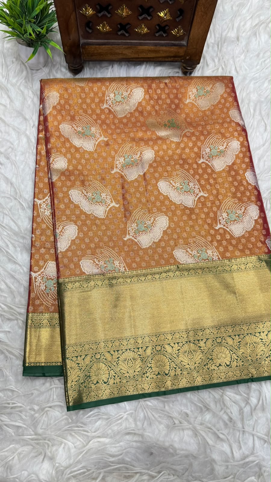 Double Ratium Dharmavaram Pattu Saree