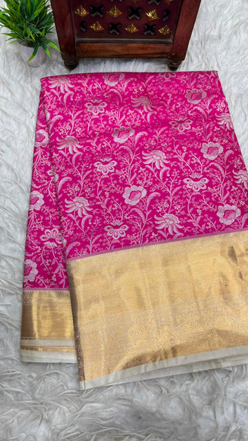 Double Ratium Dharmavaram Pattu Saree