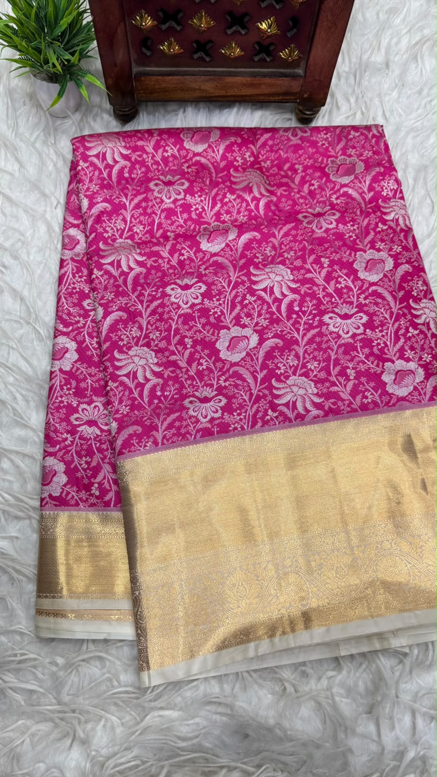 Double Ratium Dharmavaram Pattu Saree