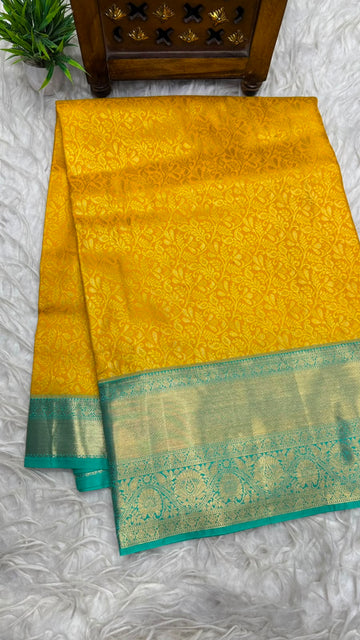 Double Ratium Dharmavaram Pattu Saree