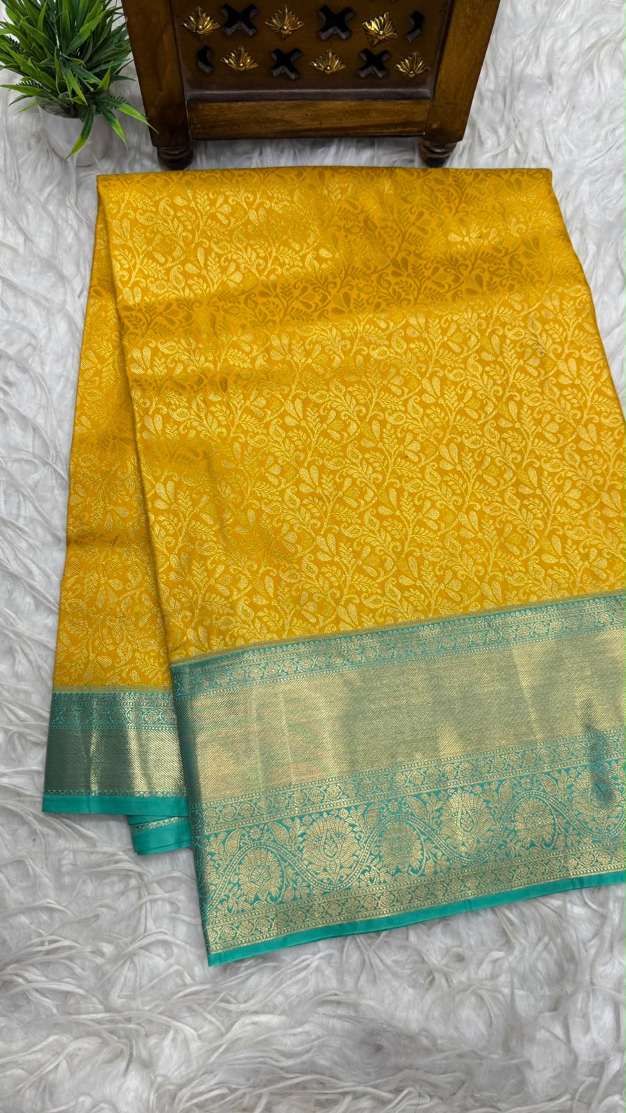 Double Ratium Dharmavaram Pattu Saree