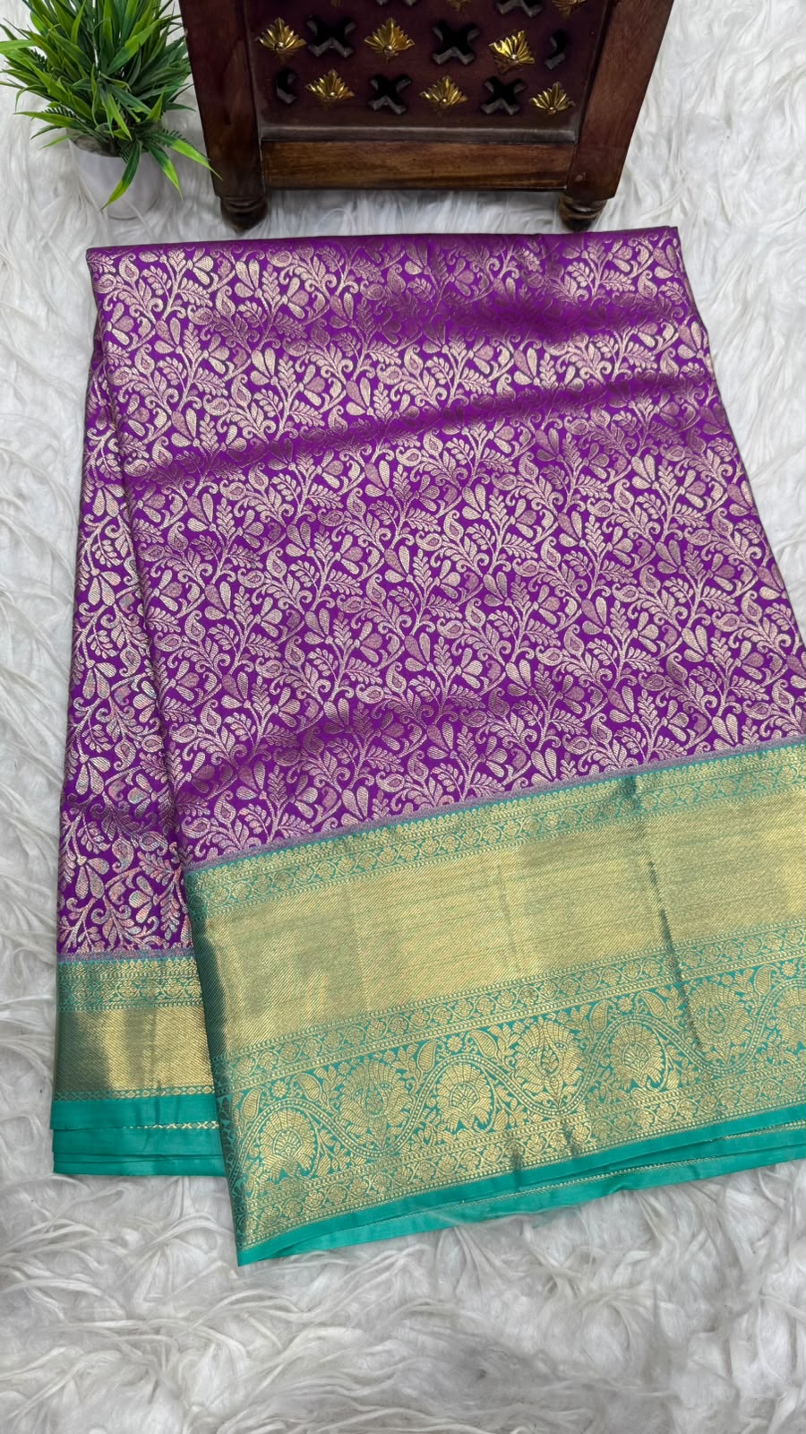 Double Ratium Dharmavaram Pattu Saree