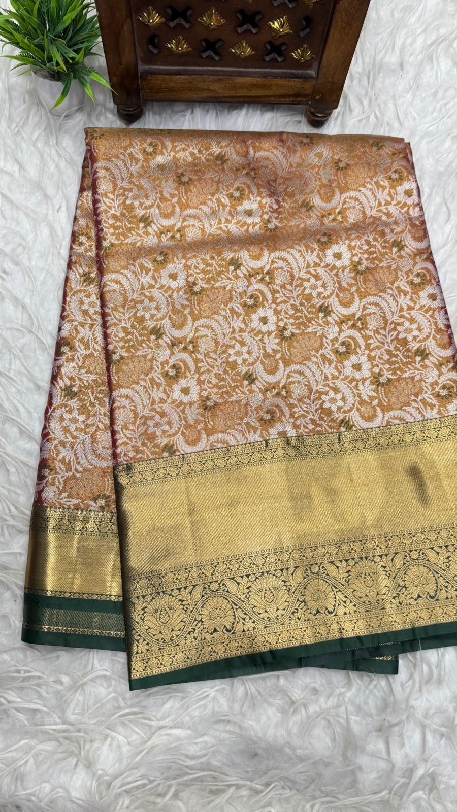Double Ratium Dharmavaram Pattu Saree