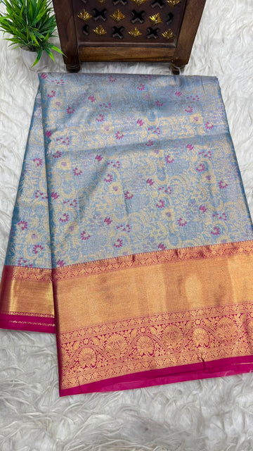 Double Ratium Dharmavaram Pattu Saree