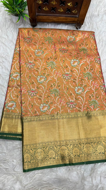Double Ratium Dharmavaram Pattu Saree