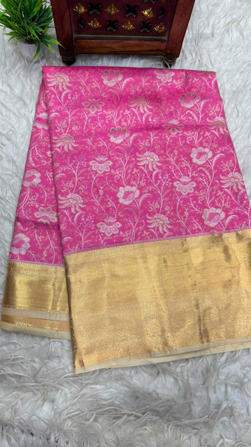 Double Ratium Dharmavaram Pattu Saree