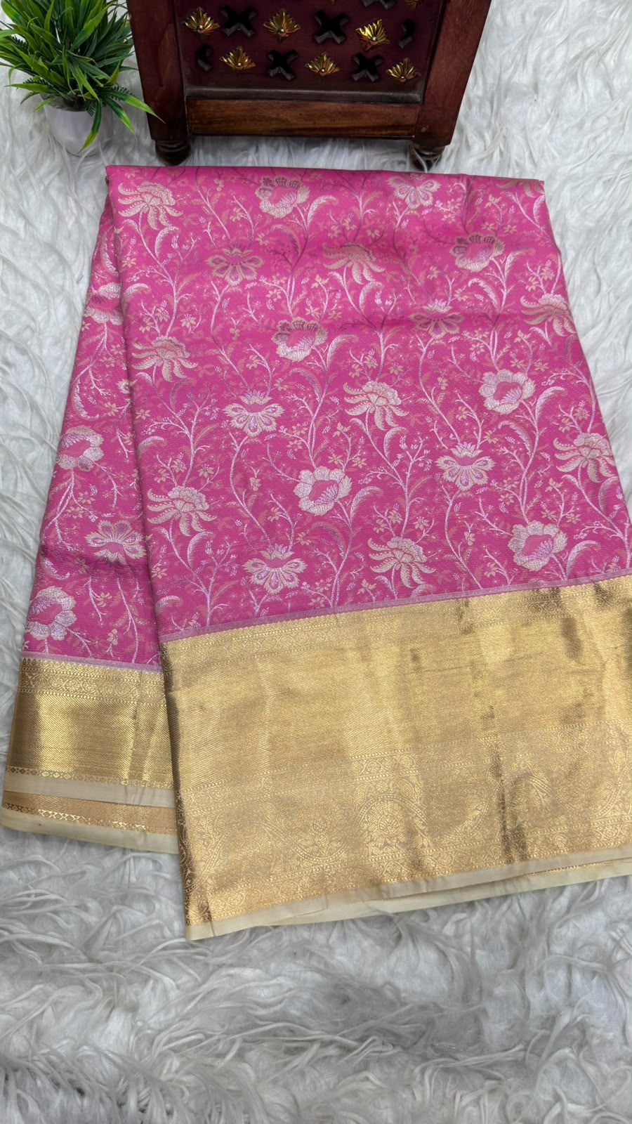 Double Ratium Dharmavaram Pattu Saree