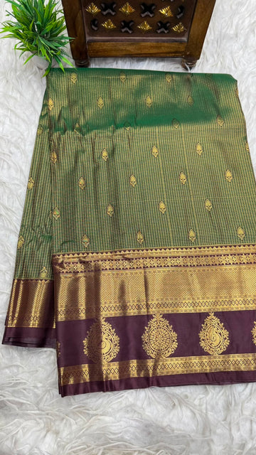 Double Ratium Dharmavaram Pattu Saree