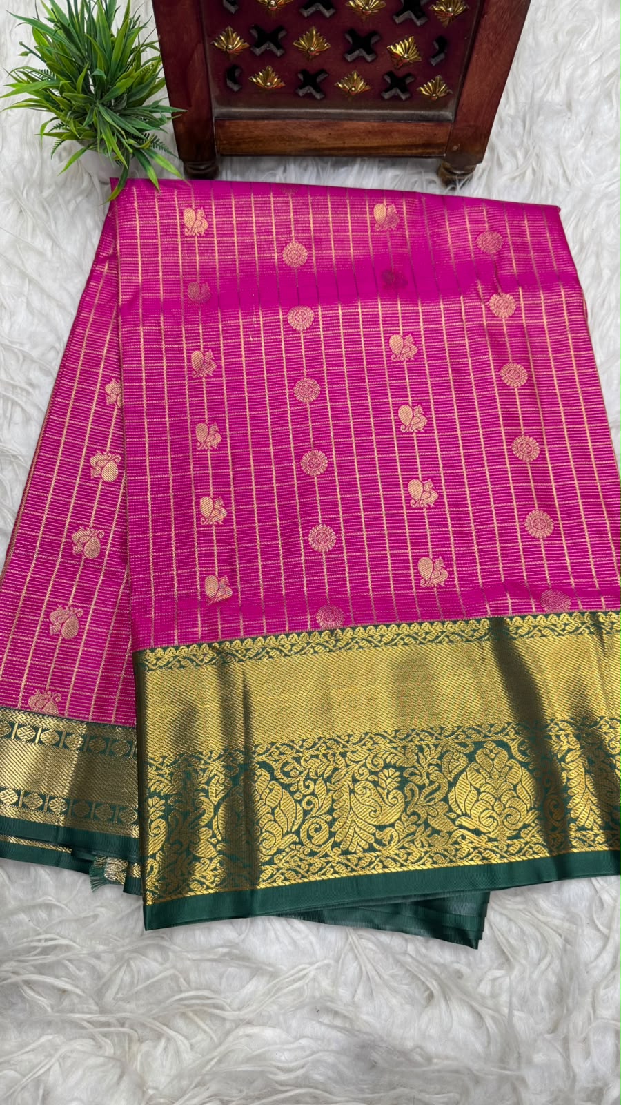 Double Ratium Dharmavaram Pattu Saree