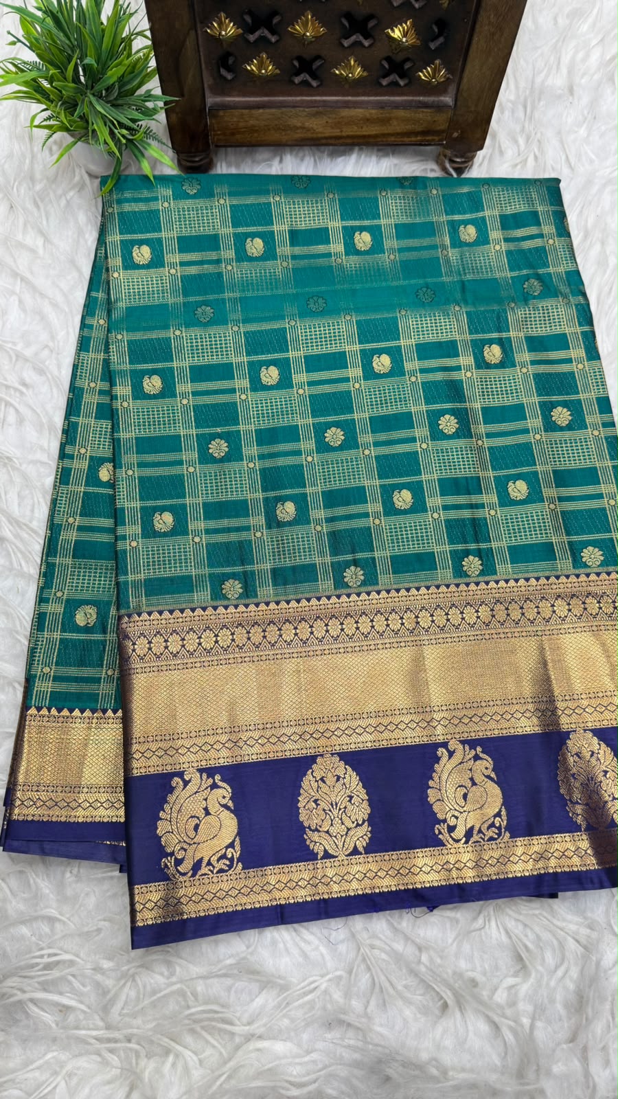 Double Ratium Dharmavaram Pattu Saree