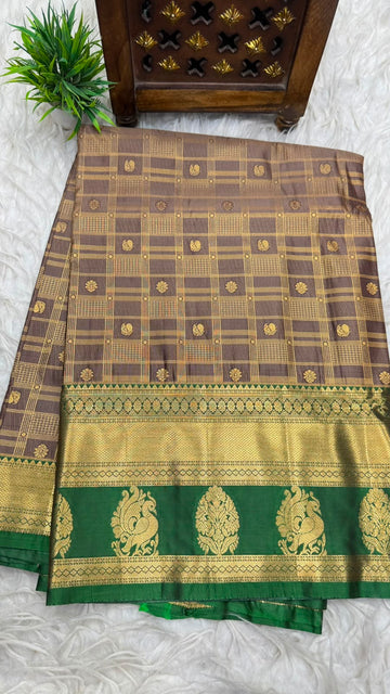 Double Ratium Dharmavaram Pattu Saree