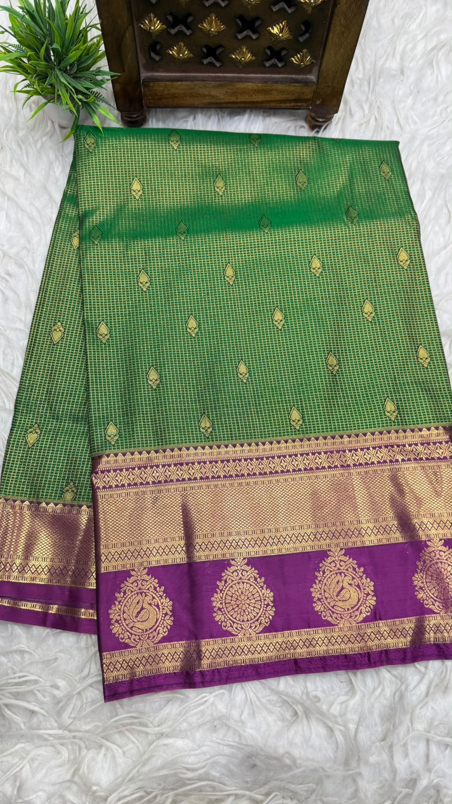 Double Ratium Dharmavaram Pattu Saree