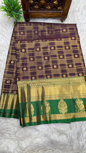 Double Ratium Dharmavaram Pattu Saree