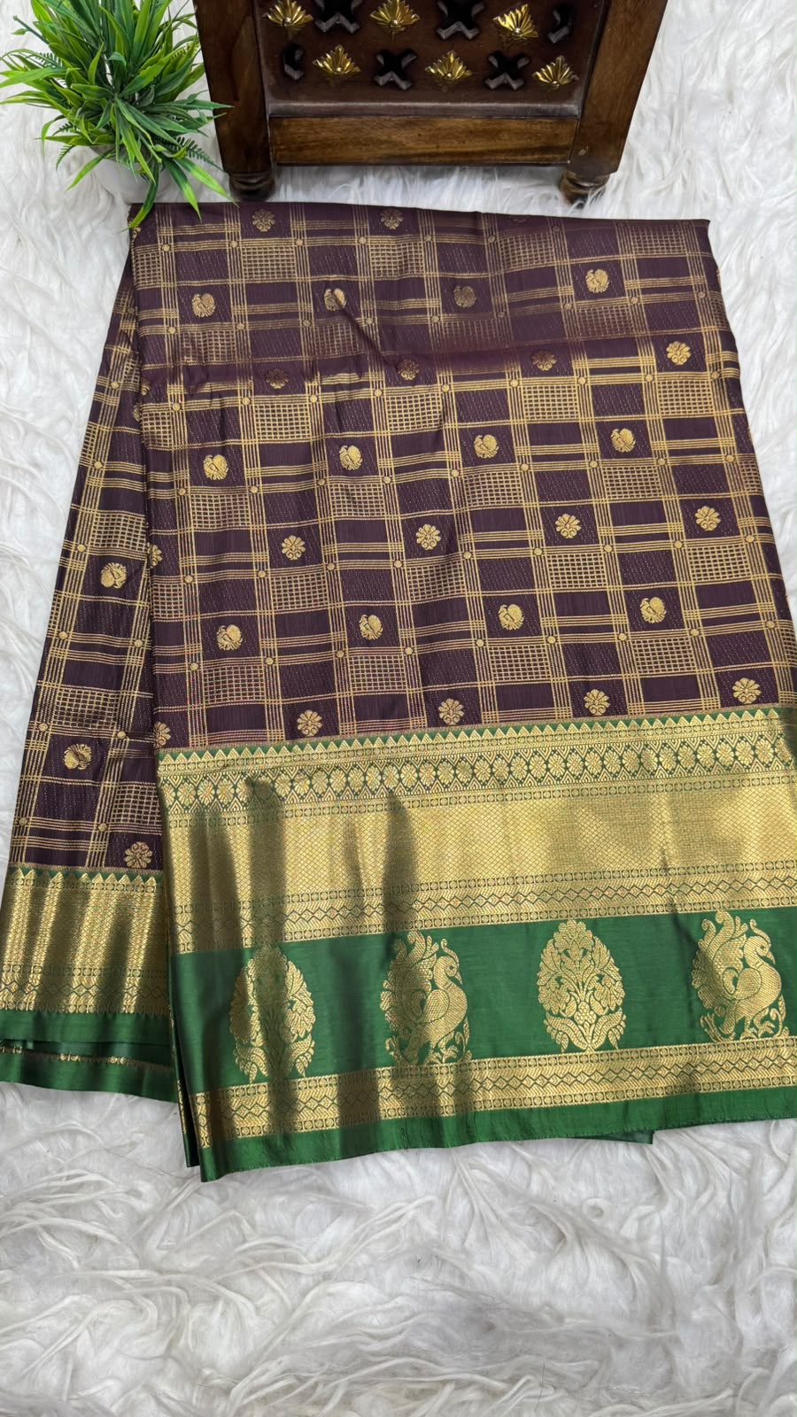 Double Ratium Dharmavaram Pattu Saree