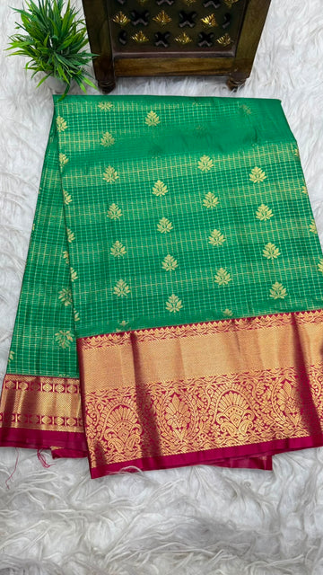 Double Ratium Dharmavaram Pattu Saree