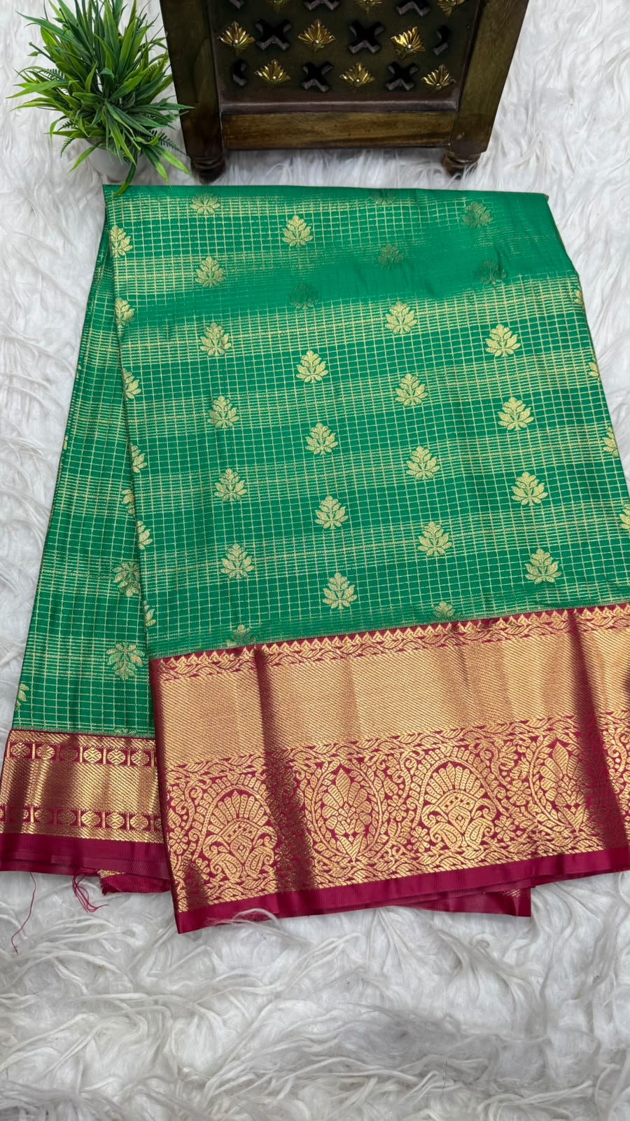 Double Ratium Dharmavaram Pattu Saree