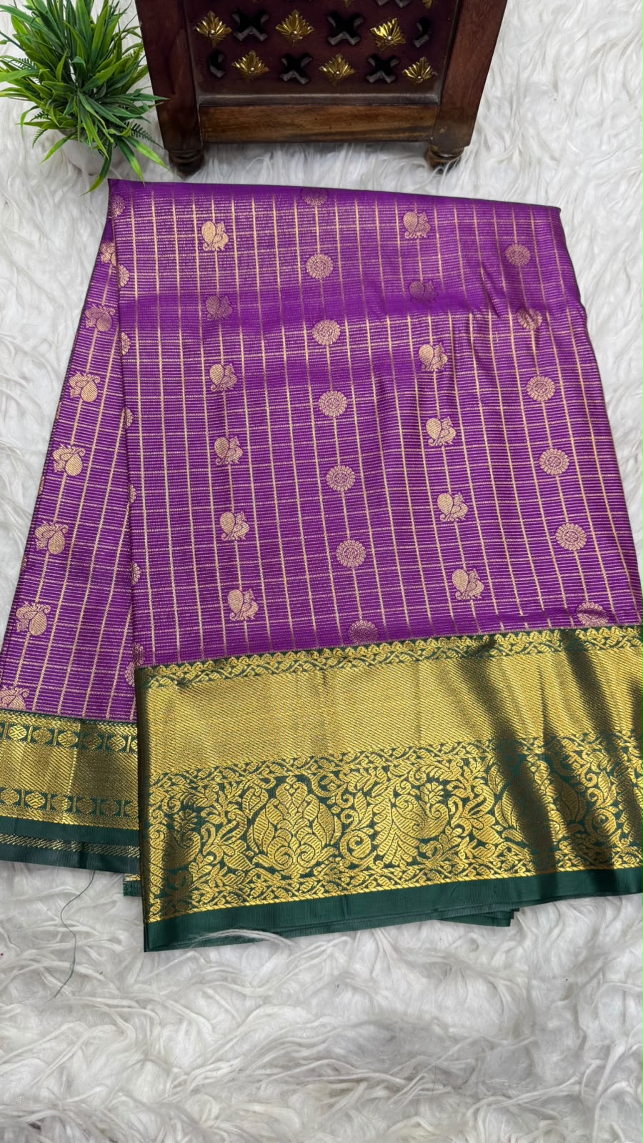 Double Ratium Dharmavaram Pattu Saree