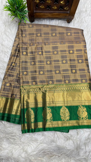 Double Ratium Dharmavaram Pattu Saree