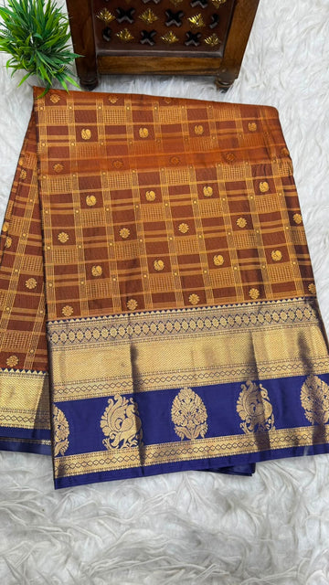 Double Ratium Dharmavaram Pattu Saree