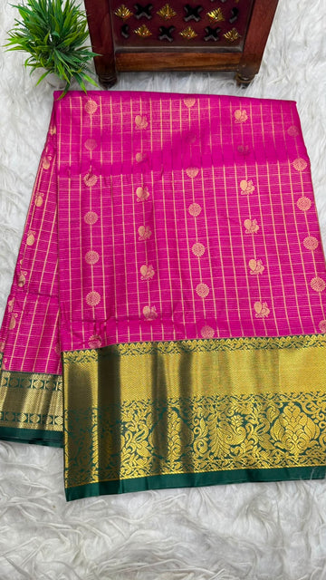 Double Ratium Dharmavaram Pattu Saree