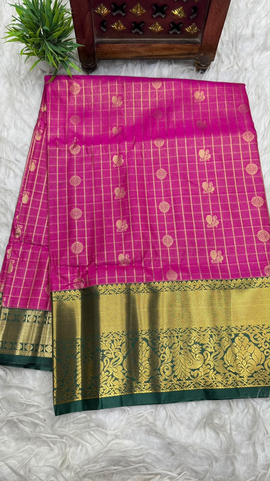 Double Ratium Dharmavaram Pattu Saree