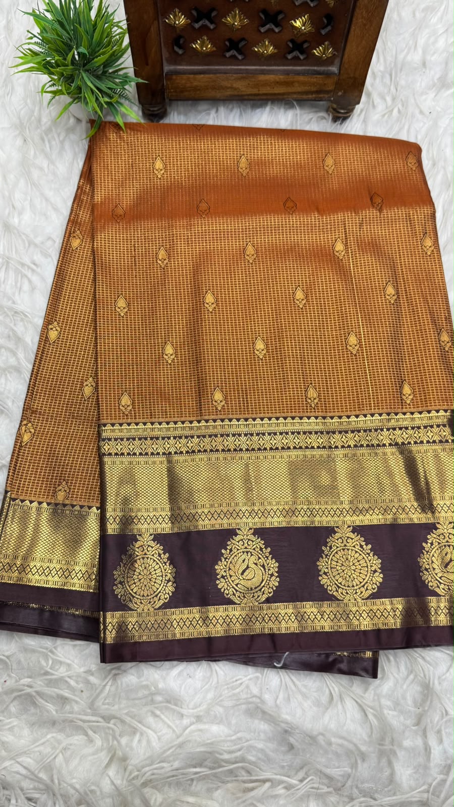 Double Ratium Dharmavaram Pattu Saree