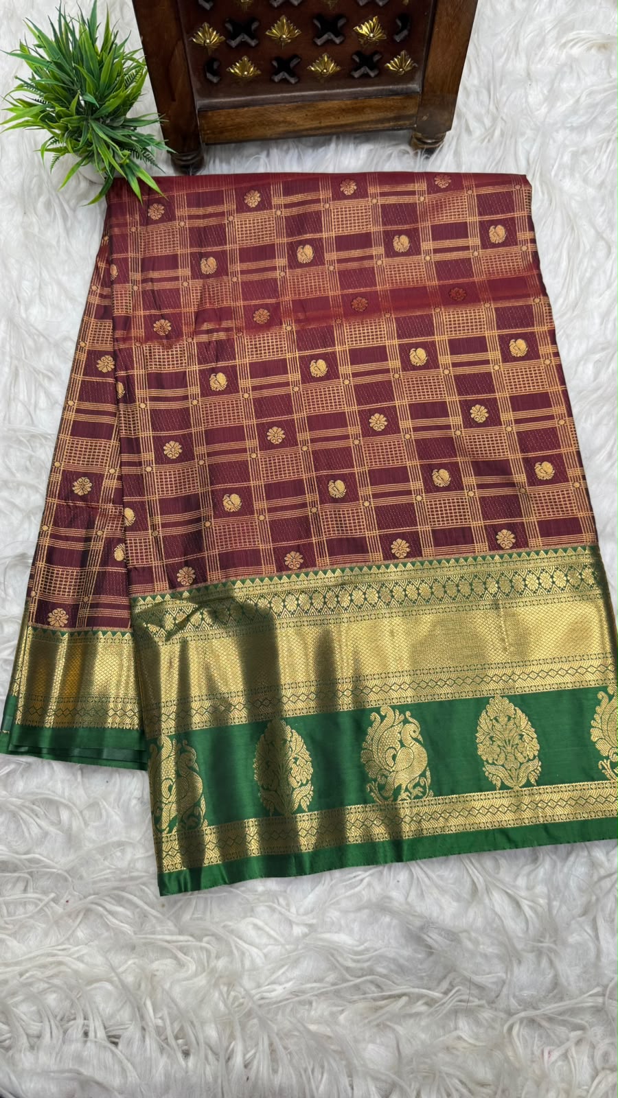 Double Ratium Dharmavaram Pattu Saree