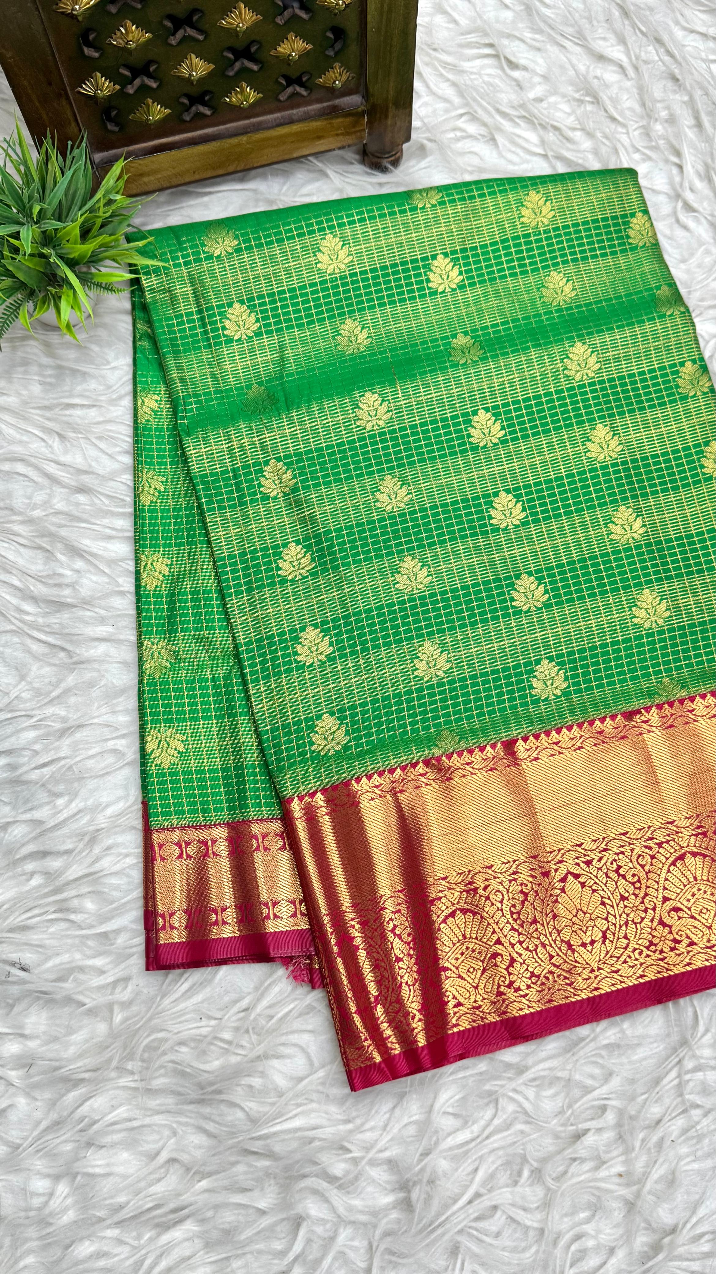Double Ratium Dharmavaram Pattu Saree