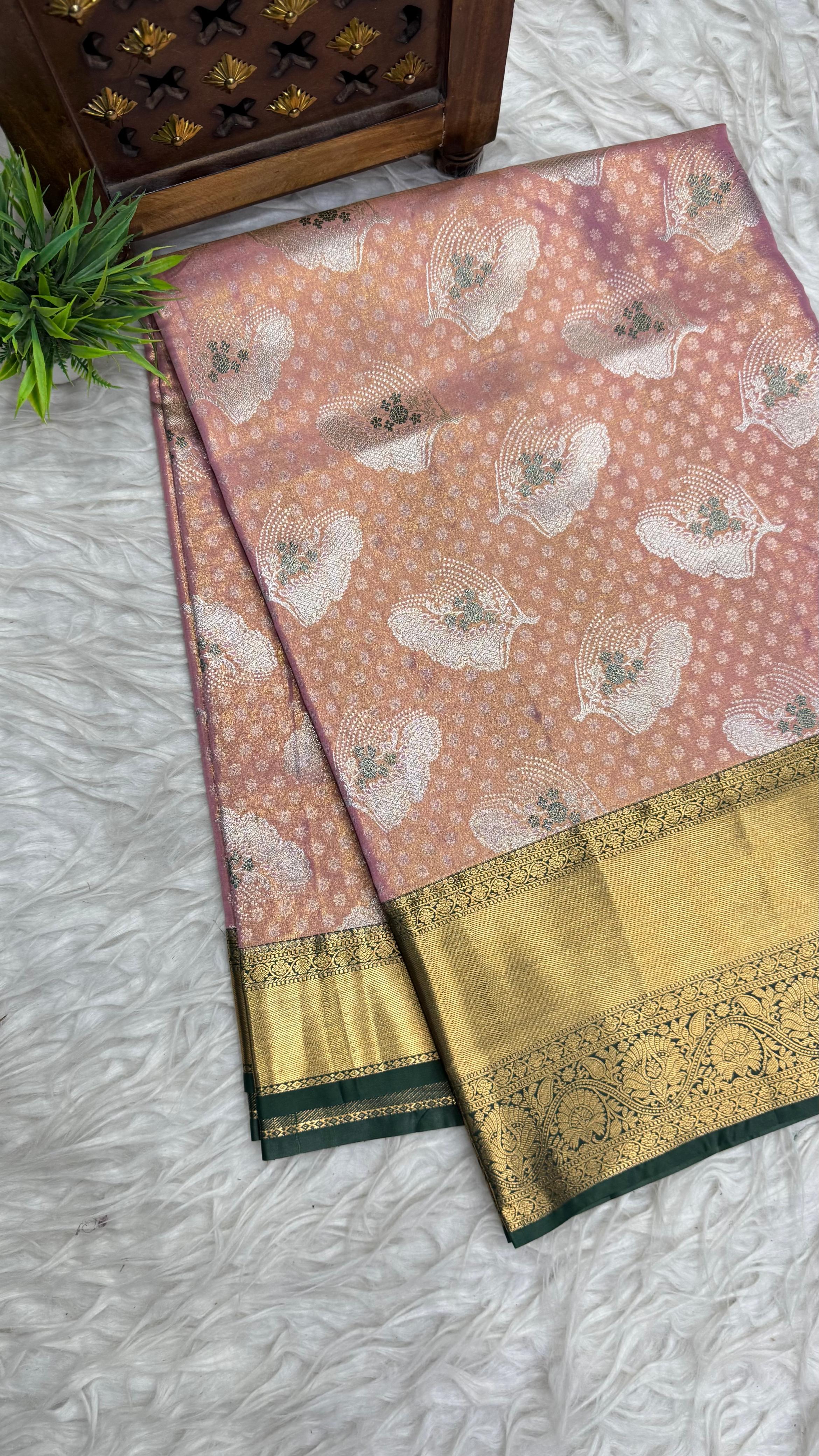 Double Ratium Dharmavaram Pattu Saree