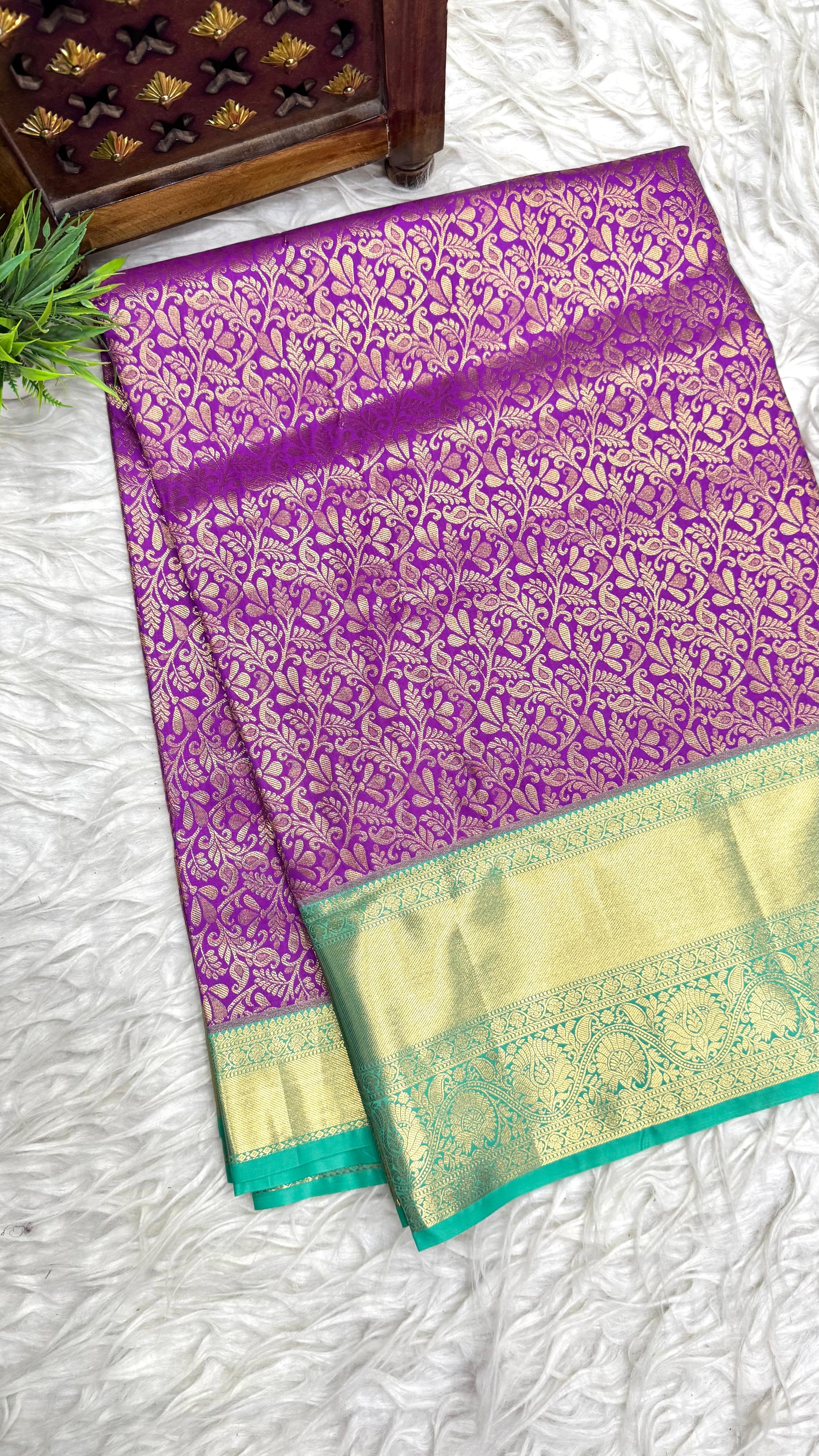 Double Ratium Dharmavaram Pattu Saree