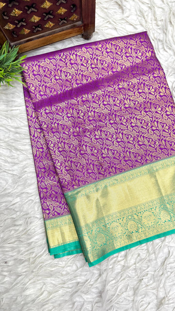 Double Ratium Dharmavaram Pattu Saree