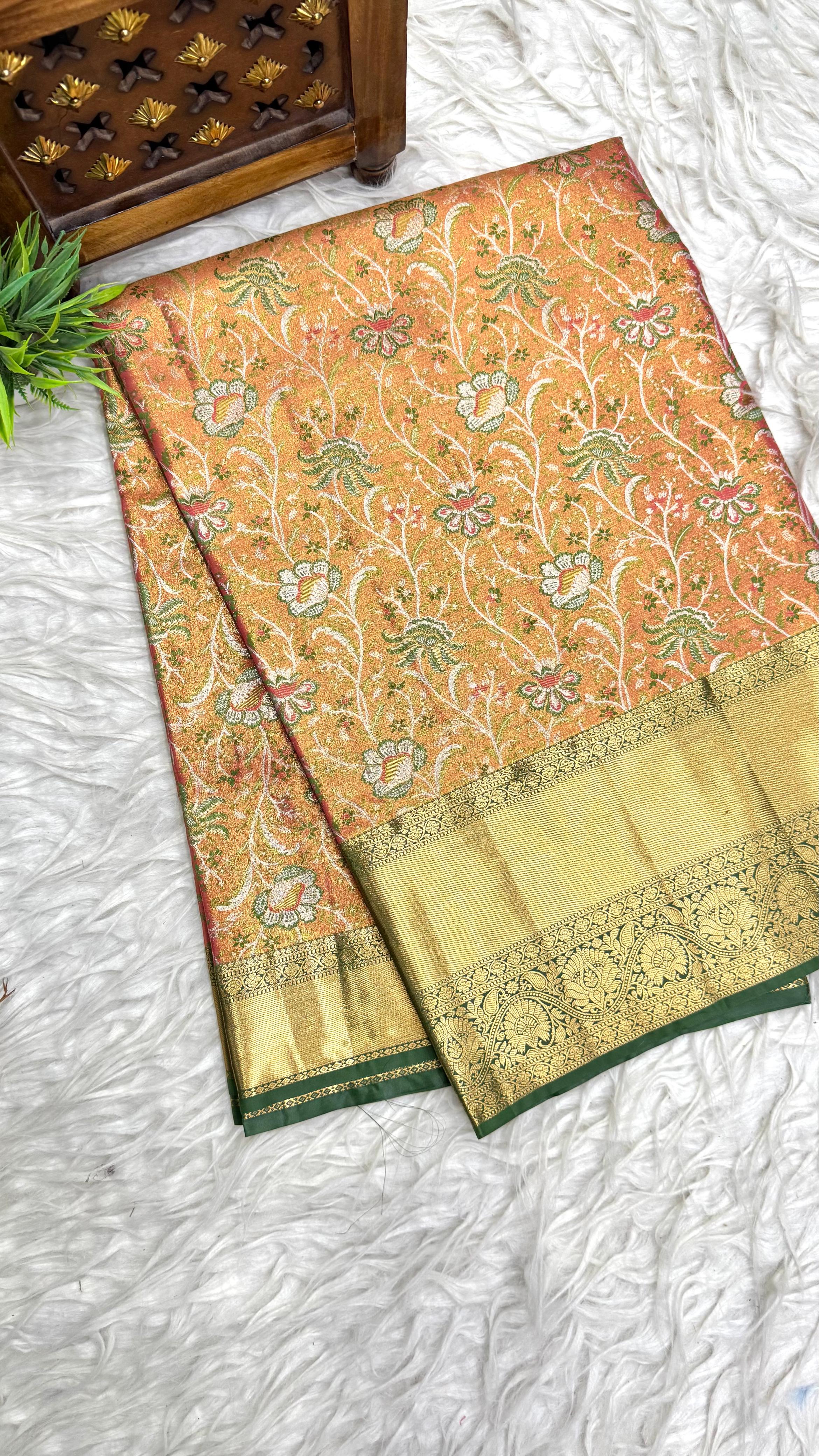 Double Ratium Dharmavaram Pattu Saree