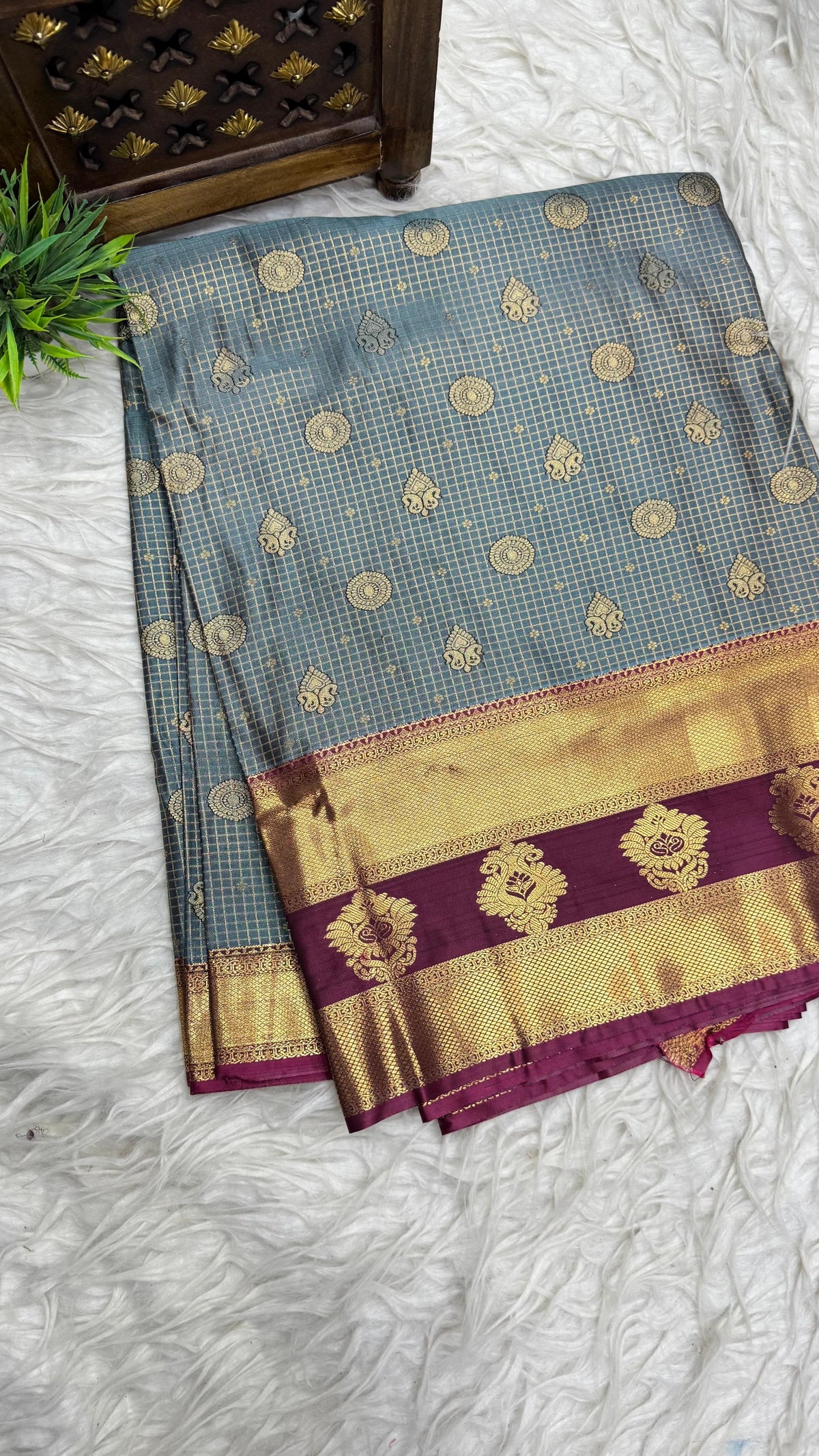 Double Ratium Dharmavaram Pattu Saree