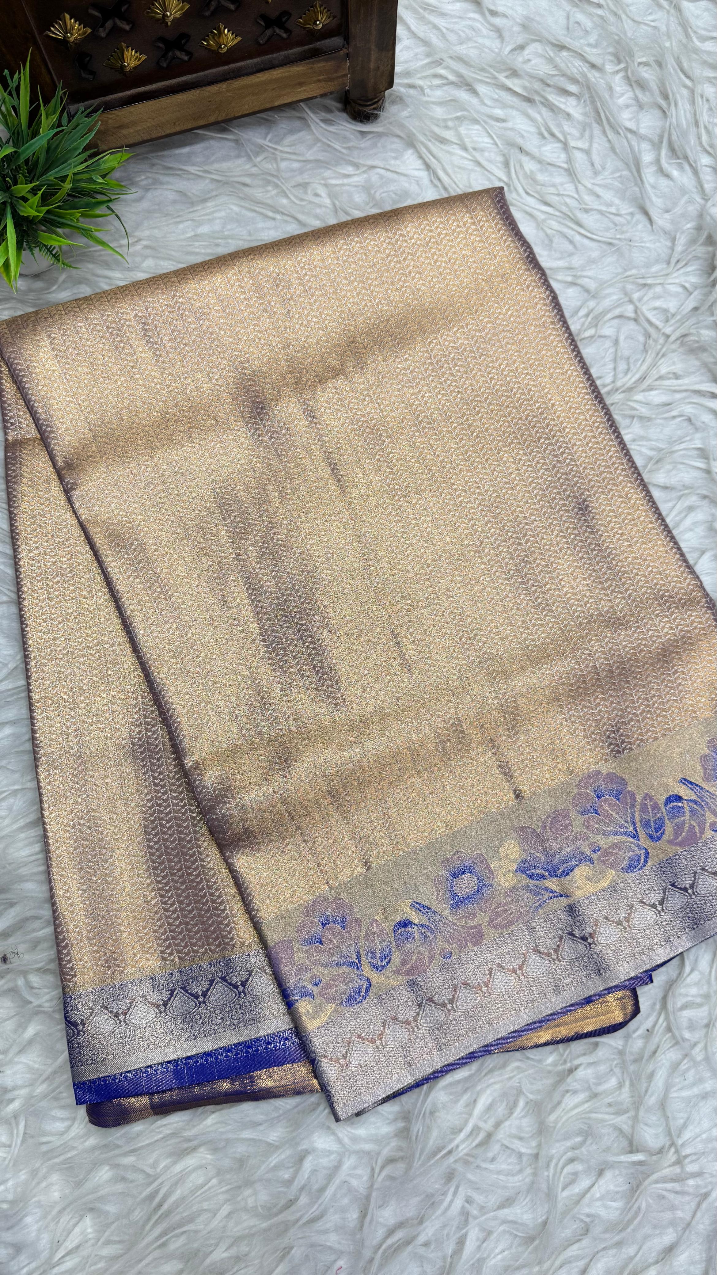 Double Ratium Dharmavaram Pattu Saree