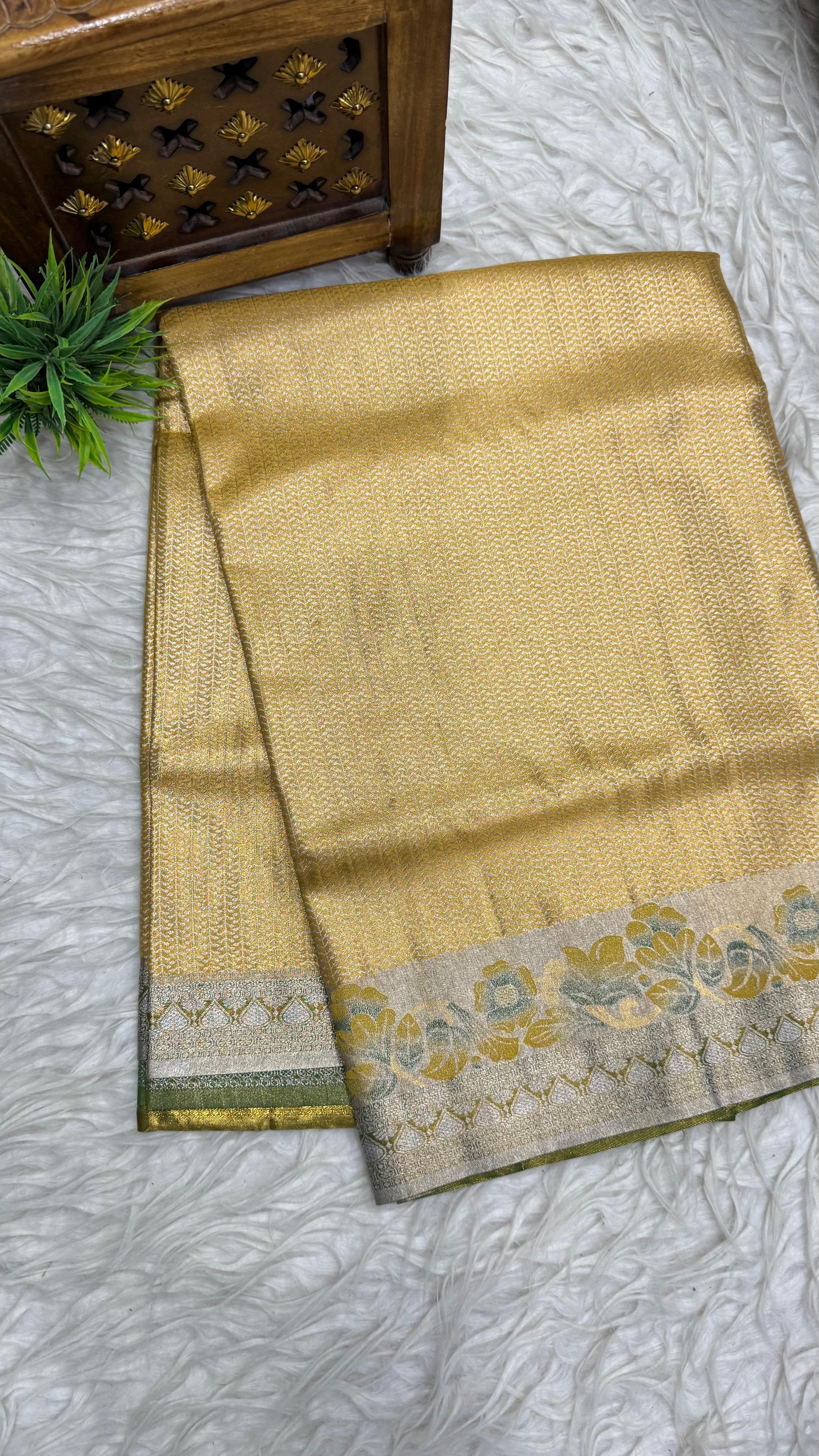 Double Ratium Dharmavaram Pattu Saree