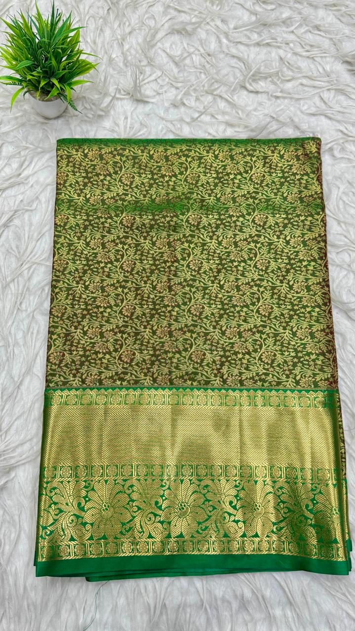Double Ratium Dharmavaram Pattu Saree