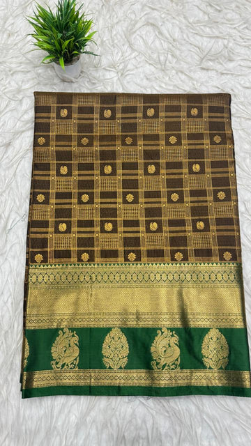 Double Ratium Dharmavaram Pattu Saree