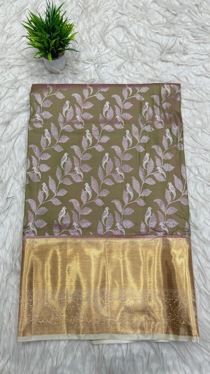 Double Ratium Dharmavaram Pattu Saree