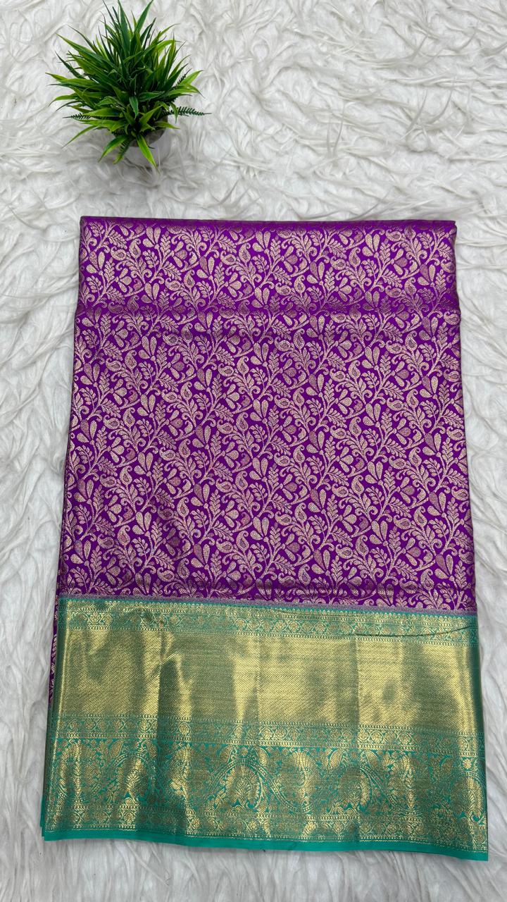 Double Ratium Dharmavaram Pattu Saree